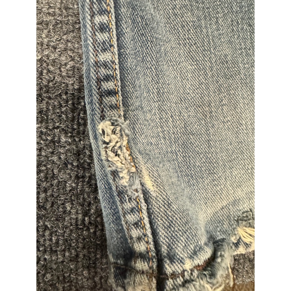 Levi Signature Jeans W30 L30 Vintage Fade Straight Leg Distressed Light Wash - Picture 10 of 11